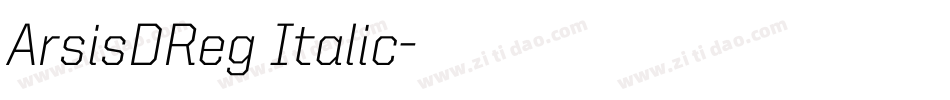 ArsisDReg Italic字体转换